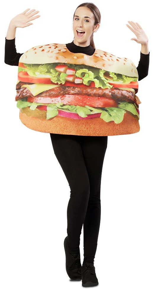 Disfraz de Hamburguesa para Adulto - Imagen 2