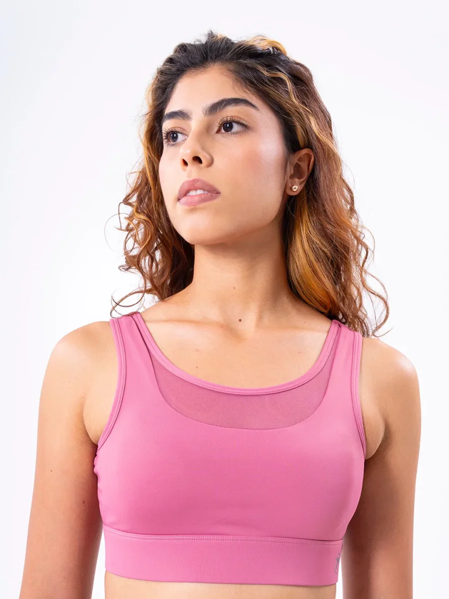 TOP BLAZE UNICOLOR- ROSA CREPE - Imagen 3