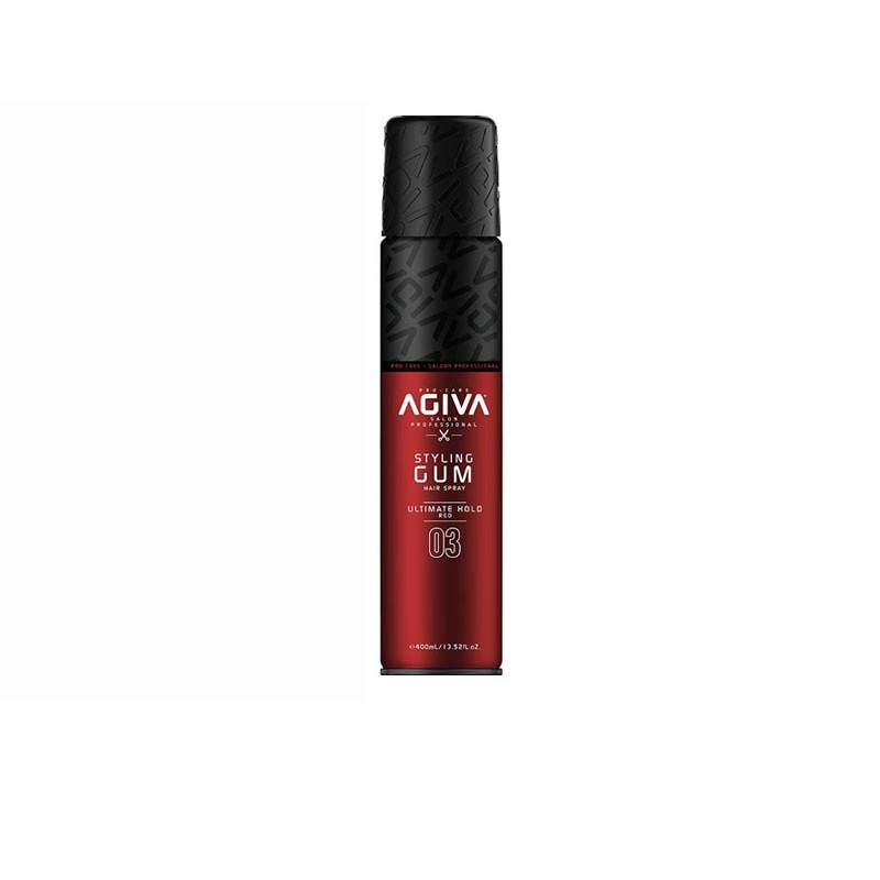 Agiva Hair Spray Styling Gum Ultimated Hold Red 400 Ml Nuevo Formato